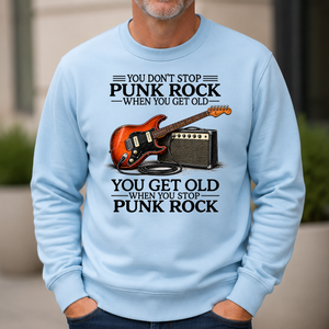 Don't Stop Playing Punk Rock Vintage Art - 6-CS2D-LightBlue