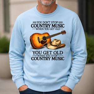 Don't Stop Playing Country Music Vintage Art - 6-CS2D-LightBlue
