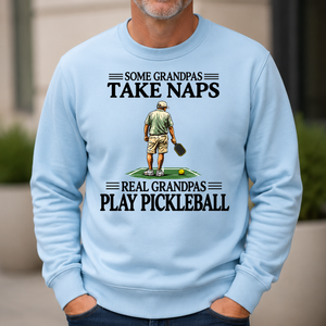 Real Grandpas Play Pickleball Vintage - 6-CS2D-LightBlue