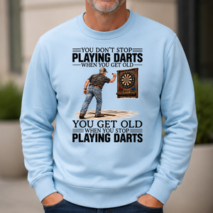 You Get old When You Stop Playing Darts - 6-CS2D-LightBlue