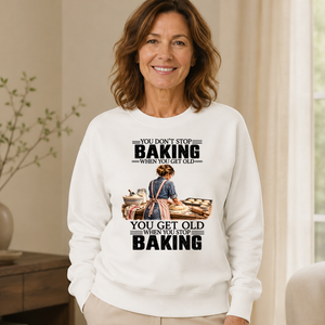 Vinatge You Get Old When You Stop Baking - 6-CS2D-White
