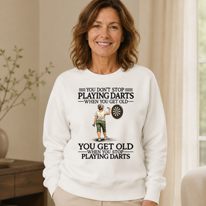 Don't Stop Playing Darts - 6-CS2D-White