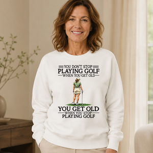 Don't Stop Playing Golf Funny - 6-CS2D-White