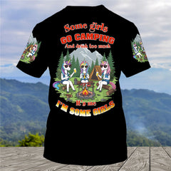 Some Girls Go Camping And Drink Too Much All Over Print Shirt