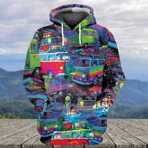 Retro Van Funny All Over Print Shirt