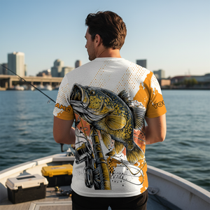 Custom Name Crappie Fish Orange All Over Print Shirt