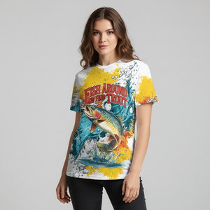Fish Around And Find Trout Rainbow Trout All Over Print Shirt