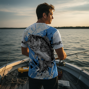 Custom Name Crappie Fishing Jersey All Over Print Shirt