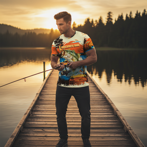 Largemouth Bass Jumping All Over Print Shirt