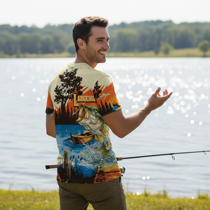 Largemouth Bass Jumping All Over Print Shirt