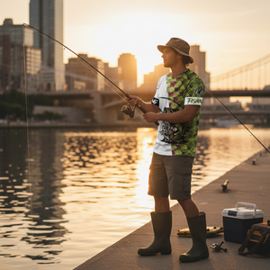 Bass Fishing Team Jerseys Green All Over Print Shirt