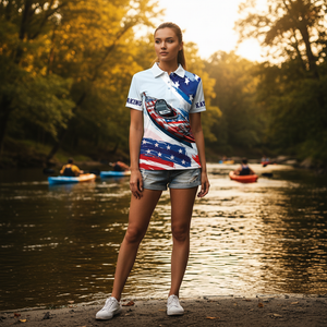 Custom Name Kayaking America All Over Print Shirt