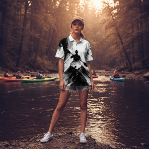 Black And White Kayaking Lover All Over Print Shirt