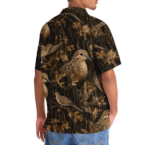 Vintage Wild Dove Art Camo Hawaiian Shirt