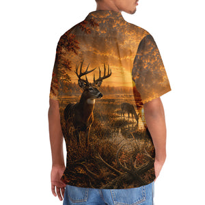 Deer Hunting Nature Hawaiian Shirt