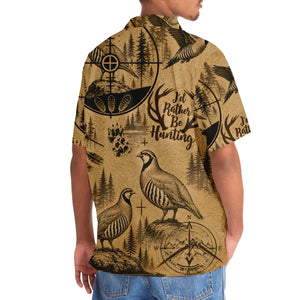 Chukar I'd Rather be Hunting Hawaiian Shirt