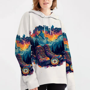 The Mountains Are Calling Compass Boots All Over Print Shirt