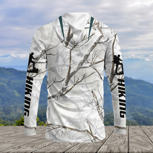 Hiking Winter Camo All Over Print Shirt