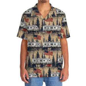 America Fifth-Wheel Trailer Hawaiian Shirt