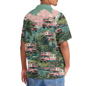 Pastel Camper Van Hawaiian Shirt