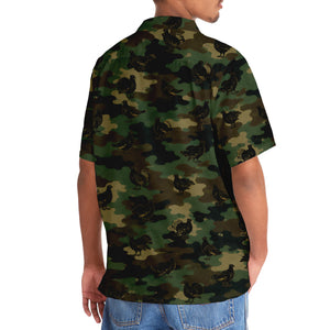 Grouse Camouflage Millitary Hawaiian Shirt