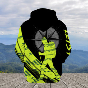 Hiking Find Your Own Path Yellow Neon All Over Print Shirt