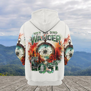Compass Colorful Not All Who Wander Are Lost All Over Print