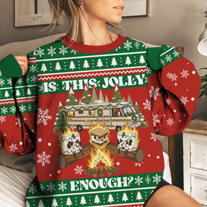 Jolly Burnt Marshmallow Ugly Sweater
