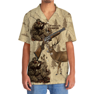 Vintage Wild Deer Hunting Hawaiian Shirt