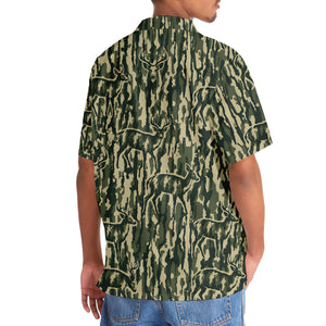 Deer Stripe Camouflage Hawaiian Shirt