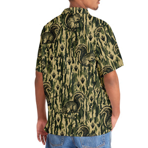 Squirrel Stripe Camouflage Hawaiian Shirt