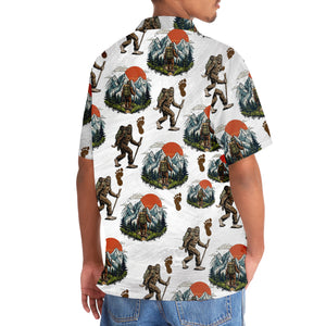 Bigfoot Hiking Hawaiian Shirt