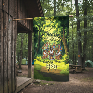 Bear Family BBQs Flag Decor