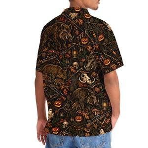 Hog Hunting Halloween Hawaiian Shirt