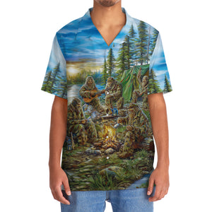 Camping In The Wild Vintage Art Hawaiian Shirt