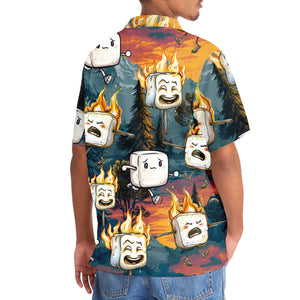 Funny Marshmallow Emotions Hawaiian Shirt