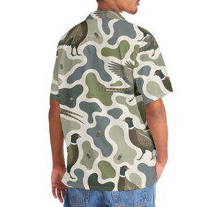 Pheasant Camouflage Hunting Funny Pattern Hawaiian Shirt