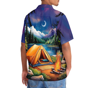 Campfire Vintage Art Hawaiian Shirt