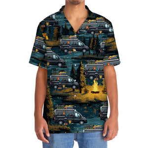 Vintage Conversion Van Camping Hawaiian Shirt