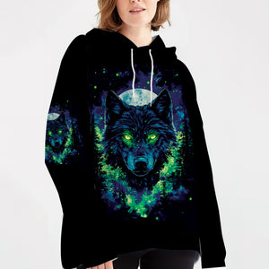 Look Deep Into The Nature And You Will Understand Everything Better Wolf All Over Print Shirt