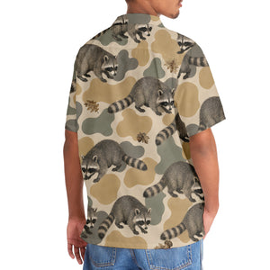 Raccoon Camouflage Hawaiian Shirt