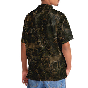 Deer Hunting Forest Hawaiian Shirt
