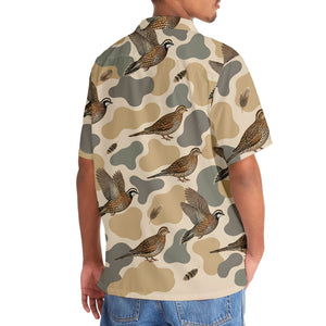 Hunting Quail Camouflage Hawaiian Shirt