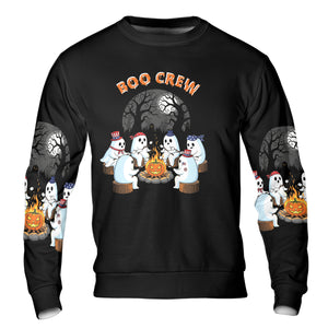 Boo Crew Camping All Over Print Shirt