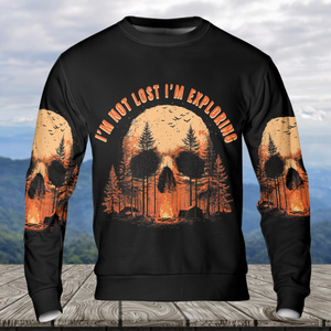 Creepy I'm Not Lost I'm Exploring All Over Print Shirt
