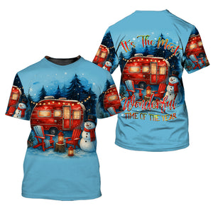 Christmas Camper Winter Wonderland All Over Print Shirt