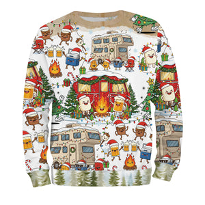 Campsite Christmas Party All Over Print Shirt