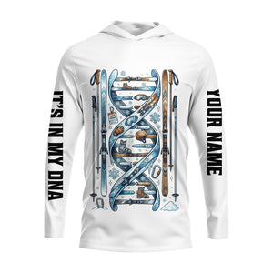 Custom Name Skiing It's In My DNA All Over Print Shirt