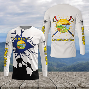 Custom Personal Hiking Montana State All Over Print Shirt