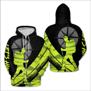 Hiking Find Your Own Path Yellow Neon All Over Print Shirt